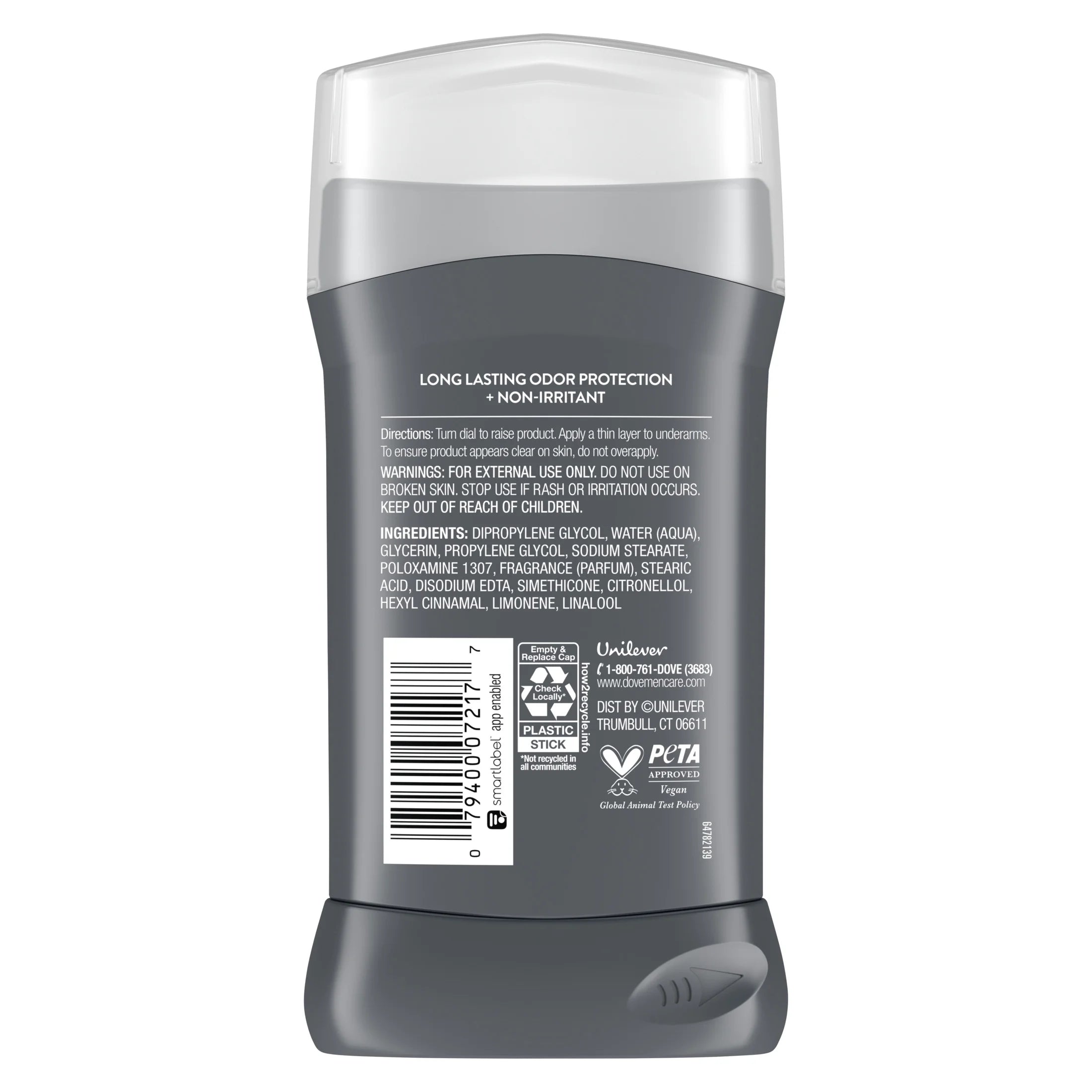 Desodorante Antitranspirante En Barra Extra Fresco Y Duradero, Cítricos, 3 Oz
