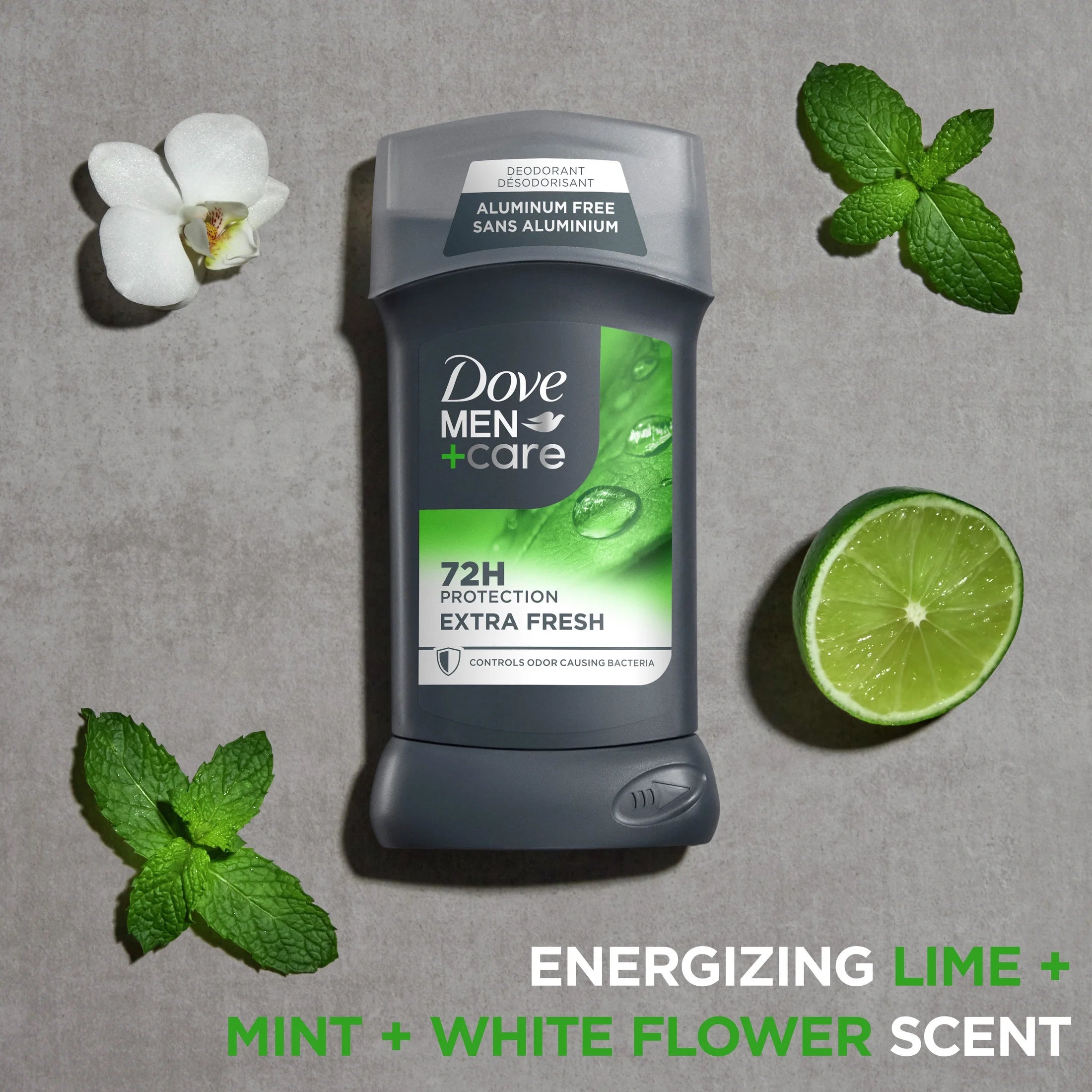 Desodorante Antitranspirante En Barra Extra Fresco Y Duradero, Cítricos, 3 Oz