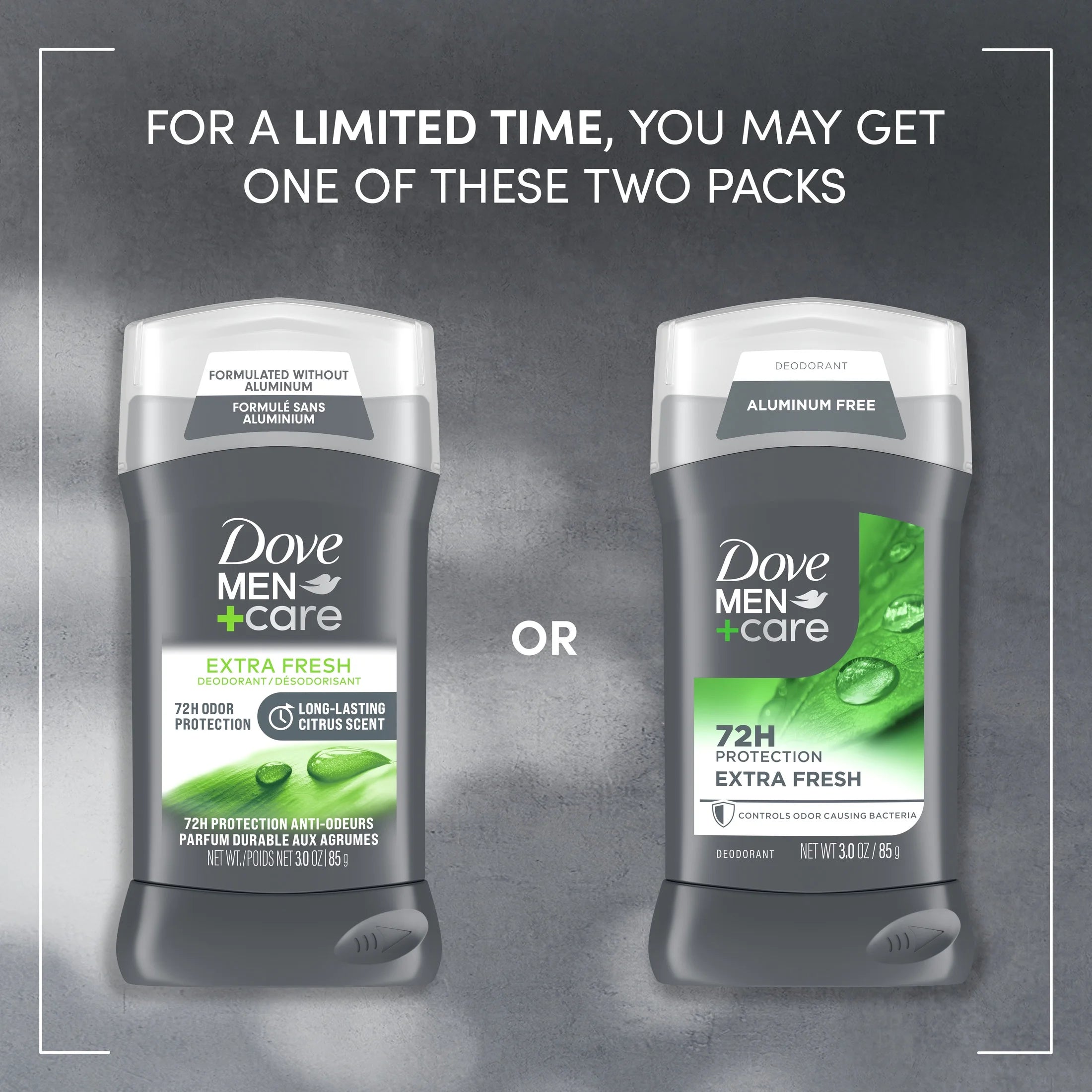 Desodorante Antitranspirante En Barra Extra Fresco Y Duradero, Cítricos, 3 Oz